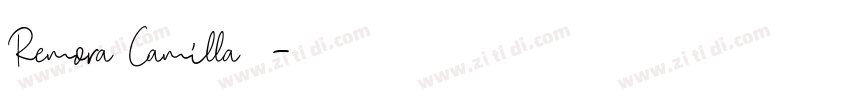 Remora Camilla脚本字体转换